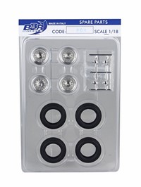 KIT 4X CERCHI ALLUMINIO ACCESSORIES 4X GOMME W/3 P04 1/18 BBR-MODELS KIT 4X CERCHI ALLUMINIO ACCESSORIES 4X GOMME W/3 P04 1/18 BBR-MODELS